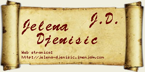 Jelena Đenisić vizit kartica